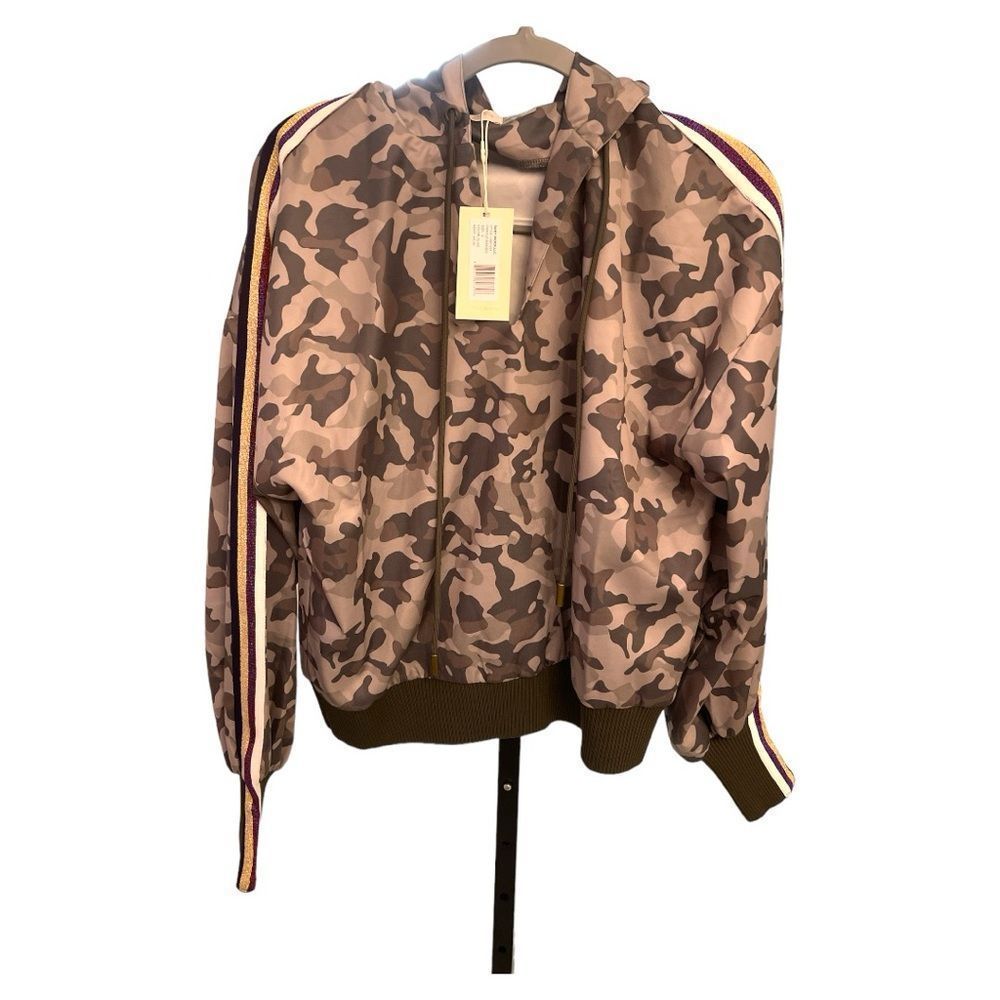 Ramy Brook Amanda Camo Pullover w/ Hood. SZ S NWT $265 MSRP. - Picture 2 of 6